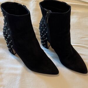 Sam Edelman Black Spiked Ankle Booties